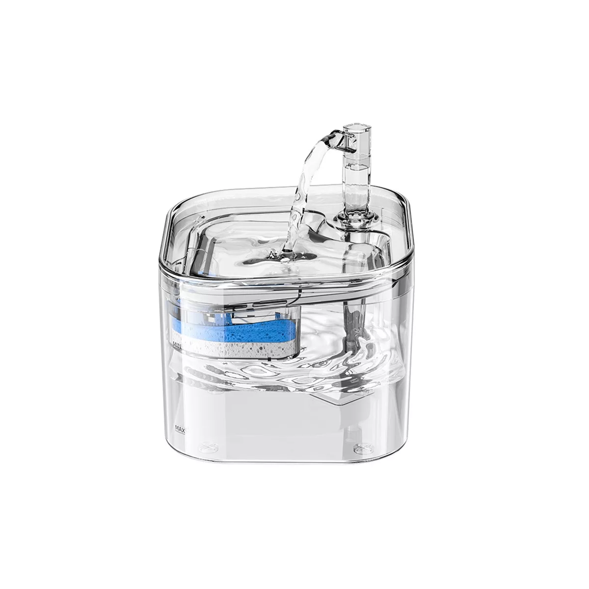 Dispensador Automático de Agua para Perros y Gatos de 2,2l Eo Safe Imports Esi-8814 Transparente