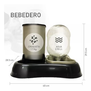 Foto 2 | Dispensador Comedero y Bebedero 2 En 1 para Perros y Gatos Eo Safe Imports Esi-8810 Negro