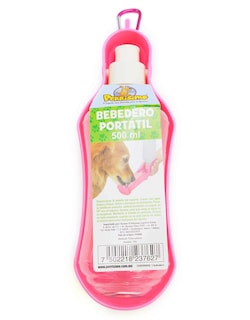 Foto 1 | Bebedero Portátil para Hidratar a tu Mascota Perrísimo Rosa 500 ml