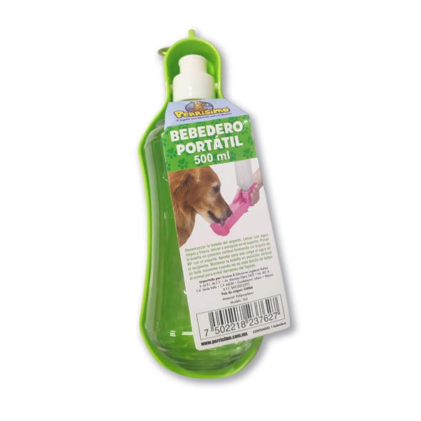 Foto 1 | Bebedero Portátil para Hidratar a tu Mascota Perrísimo Verde 500 ml