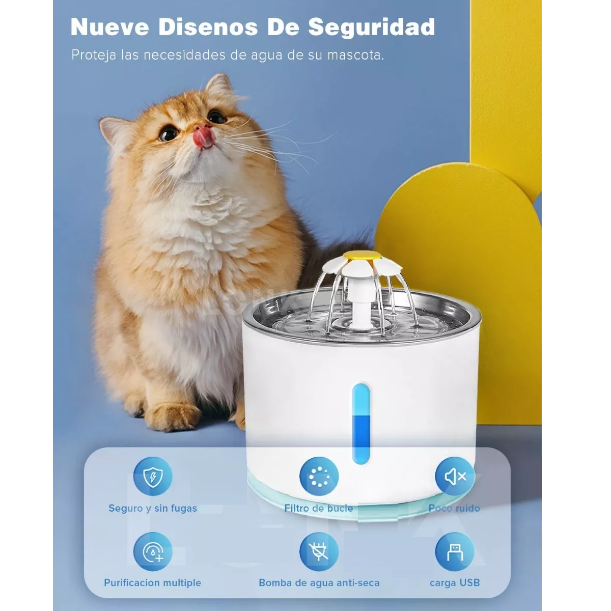Foto 3 pulgar | Bebedero Automático para Perros y Gatos Eo Safe Imports ESI-10852 Blanco
