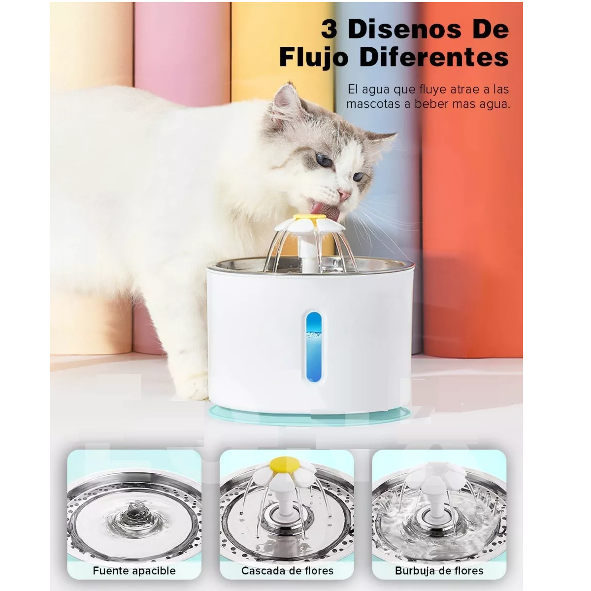 Foto 4 pulgar | Bebedero Automático para Perros y Gatos Eo Safe Imports ESI-10852 Blanco