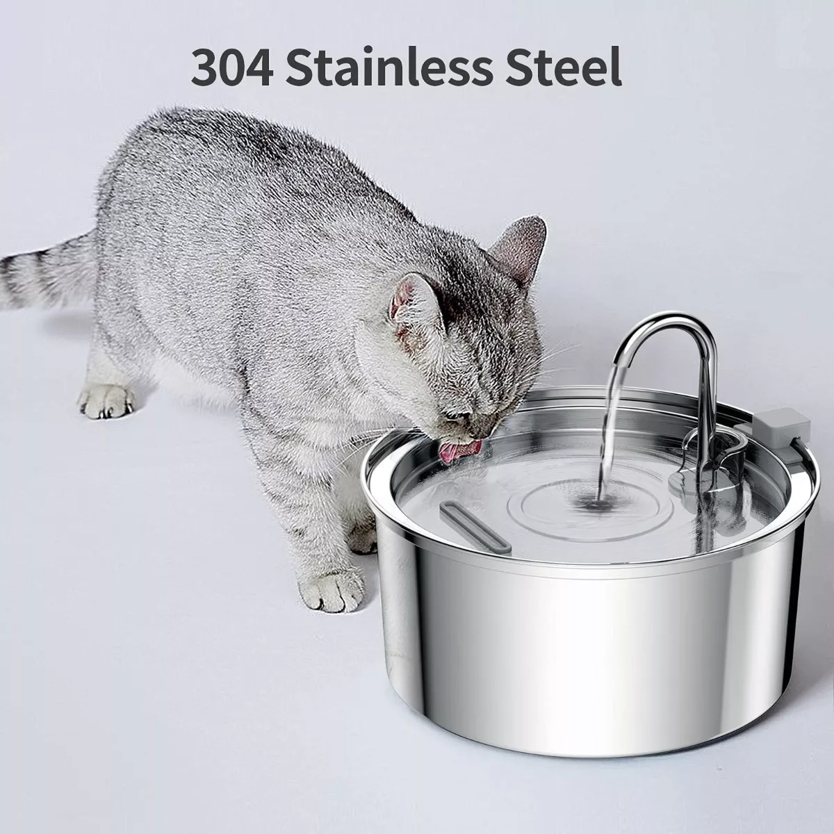Foto 2 | Bebedero para Gatos y Perros Eo Safe Imports ESI-10854 Plateado