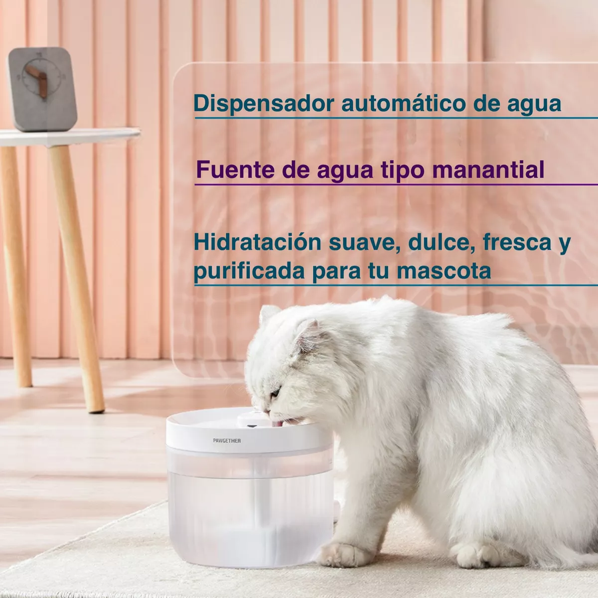 Foto 4 pulgar | Fuente Bebedero Automático Para Gatos Silenciosa 2.3l Eo Safe Imports Esi-14165 Blanco