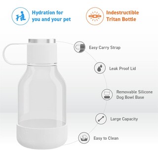 Foto 2 | Botella De Agua Con Cuenco Para Perros Adjunto Asobu Tritan De 1,5 L - Venta Internacional.