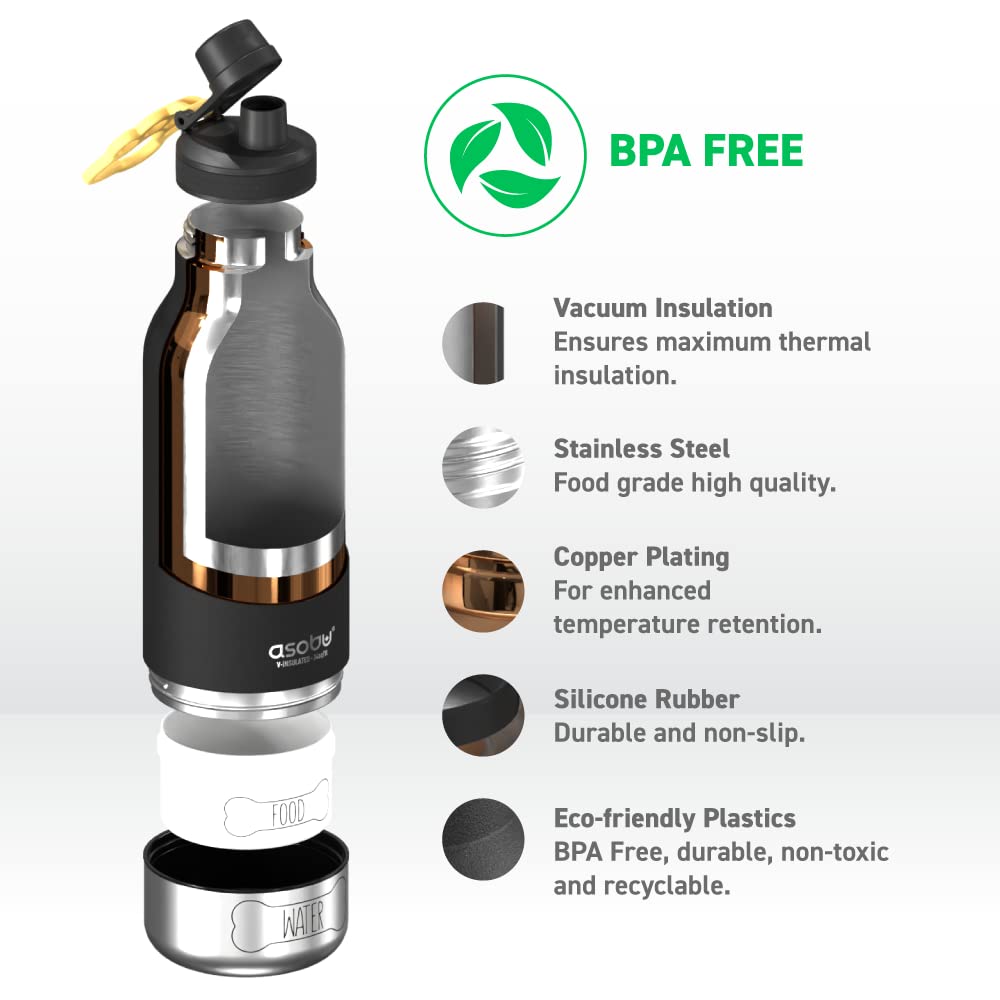 Foto 4 pulgar | Botella De Agua Asobu Dog Buddy Con Cuenco De Agua Para Perros De 1 Litro - Venta Internacional.