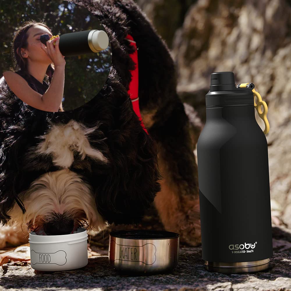 Foto 7 pulgar | Botella De Agua Asobu Dog Buddy Con Cuenco De Agua Para Perros De 1 Litro - Venta Internacional.
