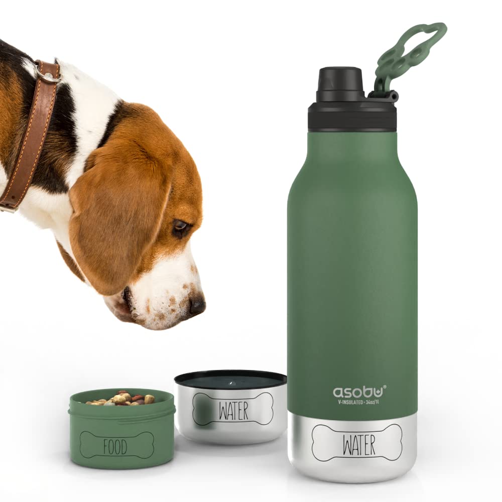 Botella De Agua Asobu Dog Buddy Con Cuenco Extraíble Para Perros De 1 Litro - Venta Internacional.