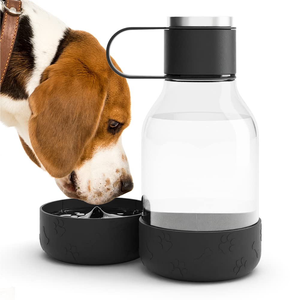 Foto 2 pulgar | Botella De Agua Con Cuenco Para Perros De 1,5 L Adjunto Asobu Tritan, Color Negro - Venta Internacional.