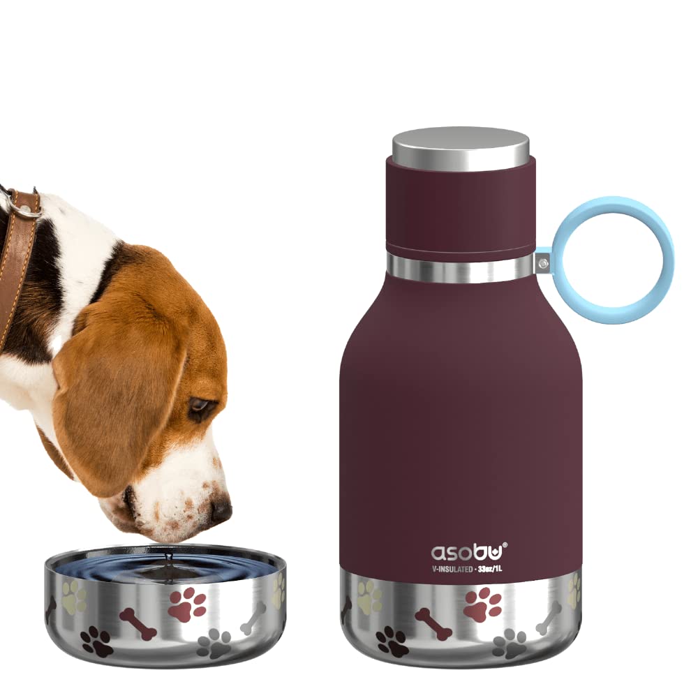 Foto 2 pulgar | Cuenco Para Perros Unido A Una Botella De Viaje Aislante De Acero Inoxidable - Venta Internacional.