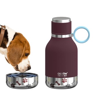 Foto 1 | Cuenco Para Perros Unido A Una Botella De Viaje Aislante De Acero Inoxidable - Venta Internacional.