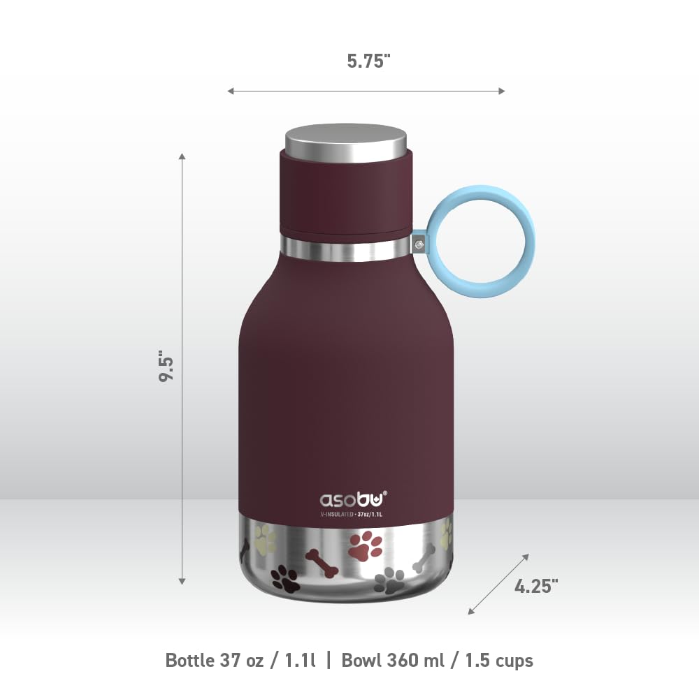 Foto 7 pulgar | Cuenco Para Perros Unido A Una Botella De Viaje Aislante De Acero Inoxidable - Venta Internacional.