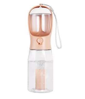 Foto 1 | Bebedero Para Perro Portátil 600 Ml Con Bolsa De Basura*3 Rosa/transparente
