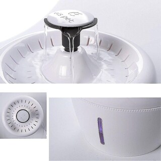 Foto 5 | Fuente De Agua Para Mascotas Huoguo, Usb Eléctrica, Capacidad 2,5 L, Blanca - Venta Internacional.