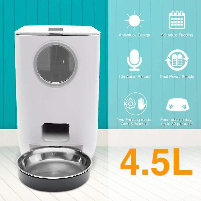 Foto 4 pulgar | Comedero Para Mascotas Smart Automatic, 4,5 L, Para Perros Y Gatos - Venta Internacional.