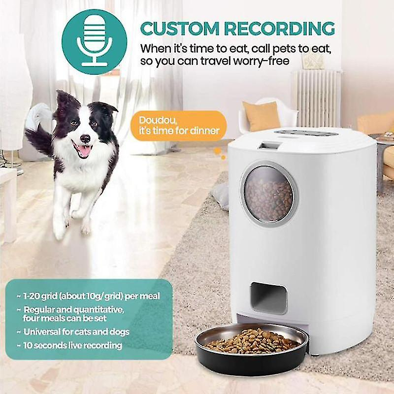 Foto 5 pulgar | Comedero Para Mascotas Smart Automatic, 4,5 L, Para Perros Y Gatos - Venta Internacional.