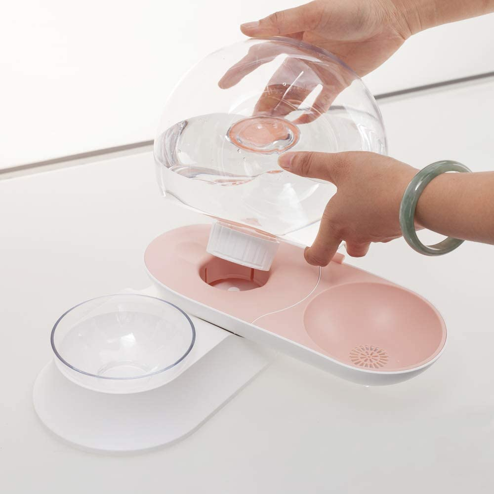 Dispensador De Agua Para Mascotas Y Gatos Sanlin Beans, 2,8 L, Automático, Rosa - Venta Internacional.