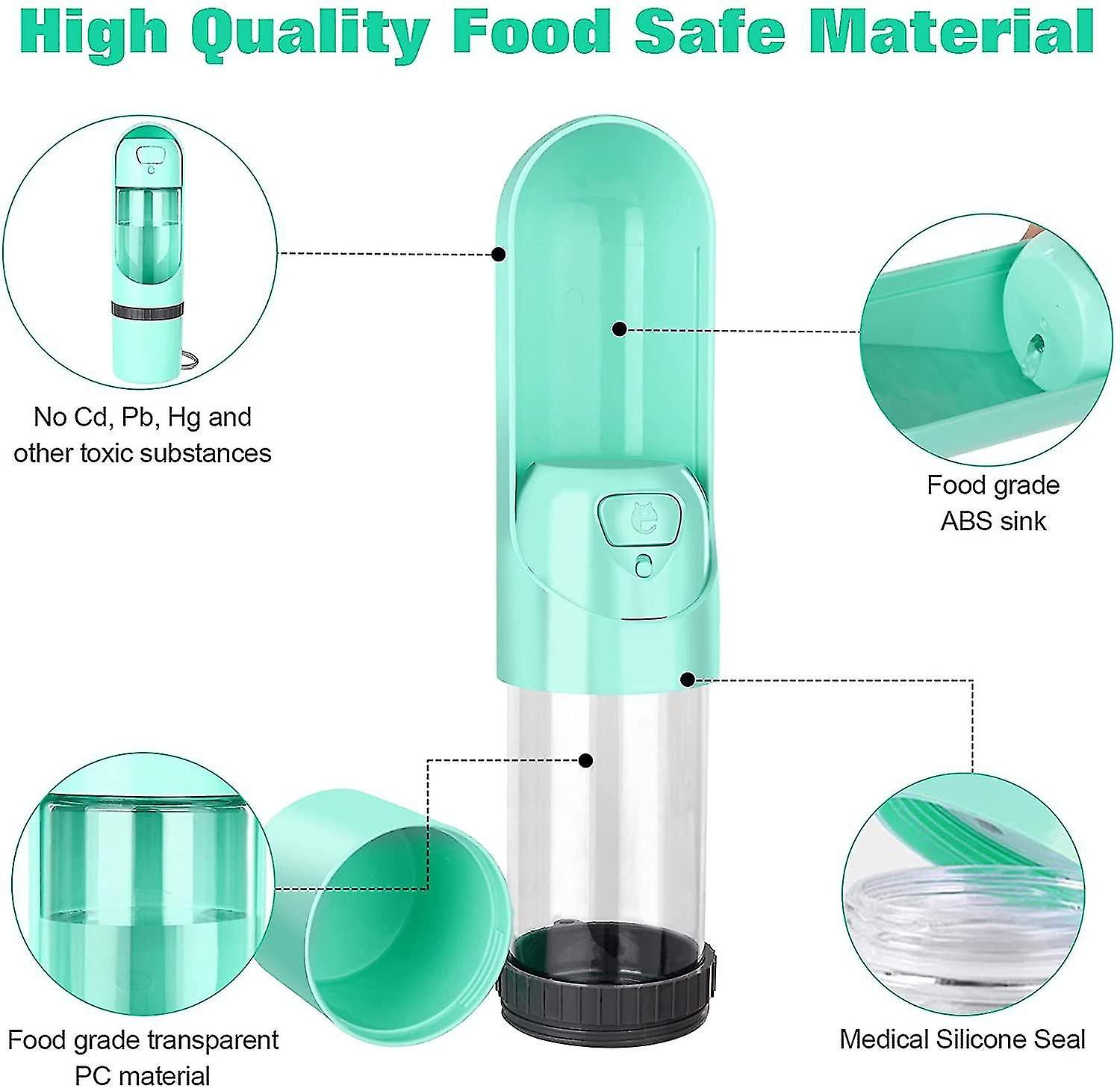 Foto 3 pulgar | Bebedero Portátil Con Botella De Agua Para Mascotas Y Perros De 300 Ml - Venta Internacional.