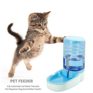 Foto 2 | Fuente De Agua Para Gatos Huoguo De 3,8 L, Color Azul - Venta Internacional.