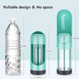 Foto 2 | Botella De Agua Portátil Para Mascotas Con Filtro Y Dispensador De Alimentos - Venta Internacional.