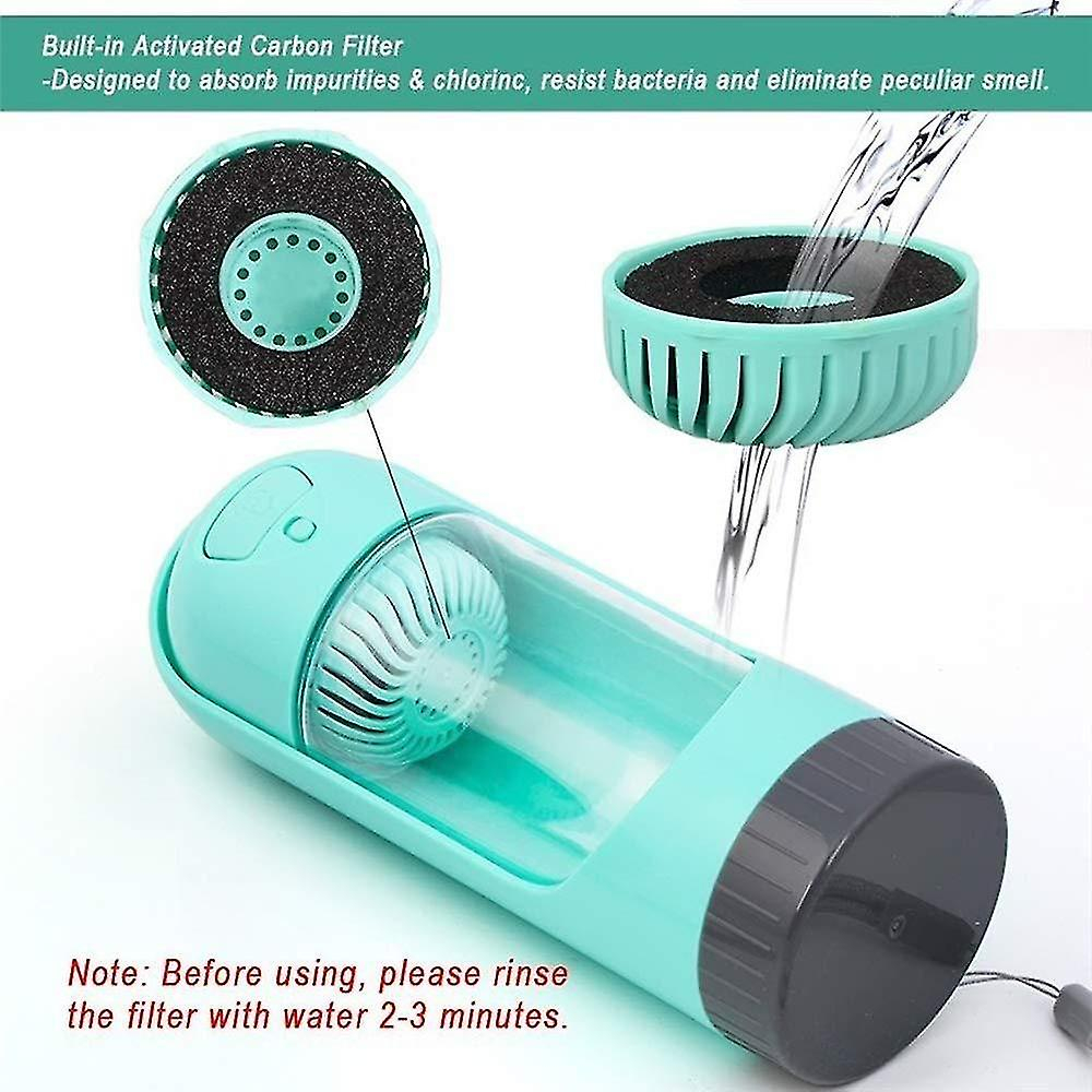 Foto 6 pulgar | Botella De Agua Portátil Para Mascotas Con Filtro Y Dispensador De Alimentos - Venta Internacional.