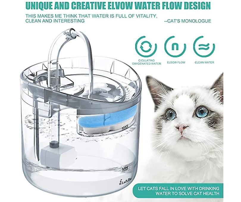 Dispensador De Agua Para Mascotas Sanlin Beans Para Gatos, 1,8 L - Venta Internacional.