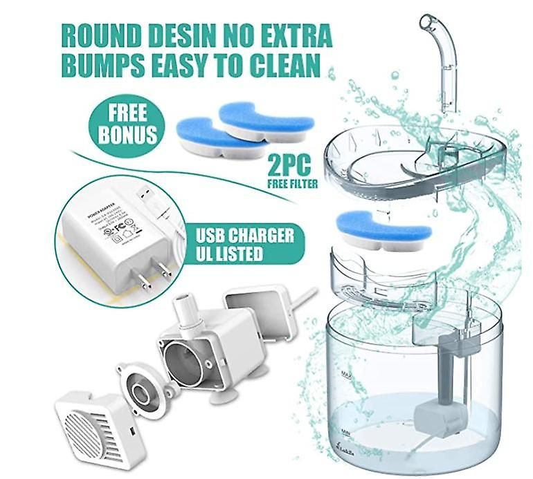 Foto 4 pulgar | Dispensador De Agua Para Mascotas Sanlin Beans Para Gatos, 1,8 L - Venta Internacional.