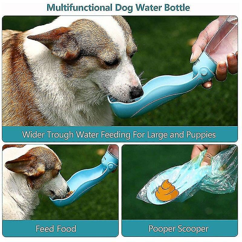 Foto 5 pulgar | Bebederos Para Botellas De Agua Para Perros, Portátiles, Plegables, Azules - Venta Internacional.