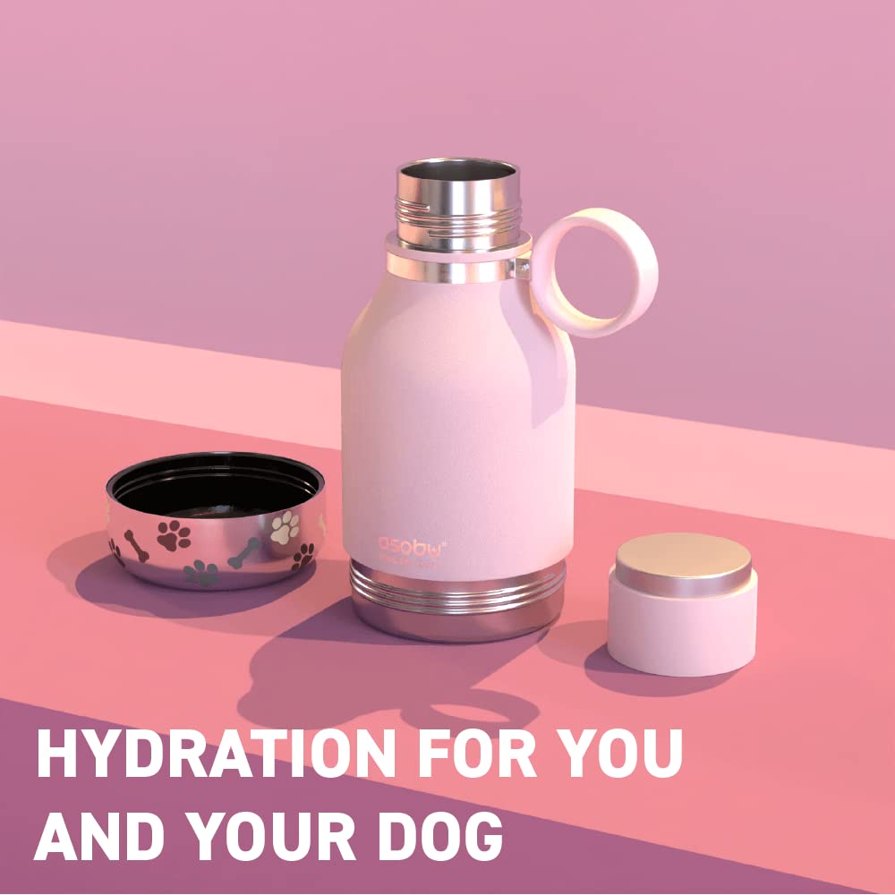 Foto 3 pulgar | Botella De Agua Asobu Dog Buddy Con Cuenco Extraíble Para Perros De 1 Litro (rosa) - Venta Internacional.