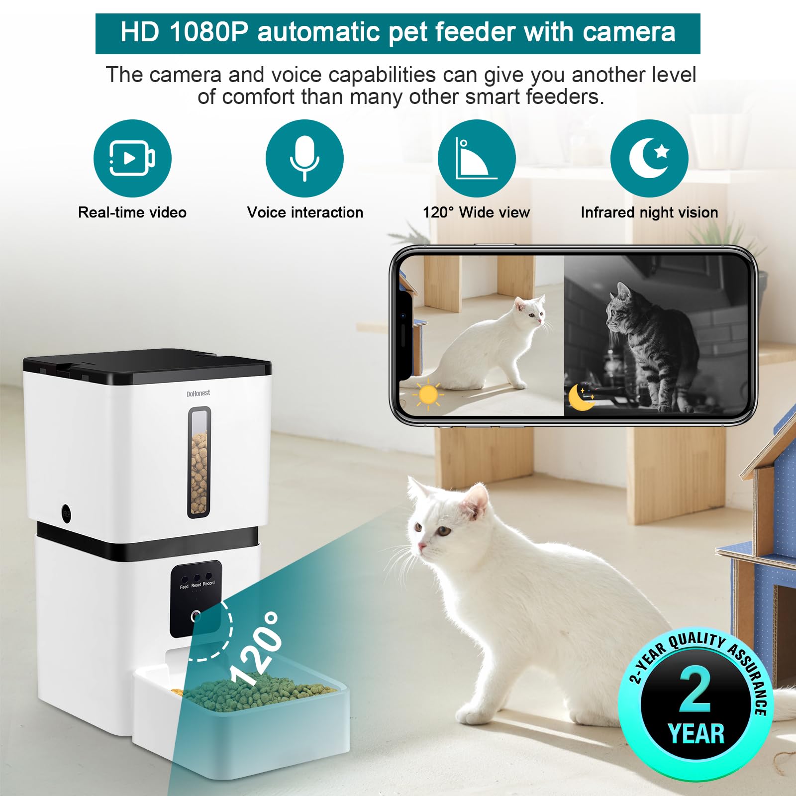 Foto 5 pulgar | Marca: Cámara Wifi Catfeeder De Visión Nocturna - Venta Internacional.