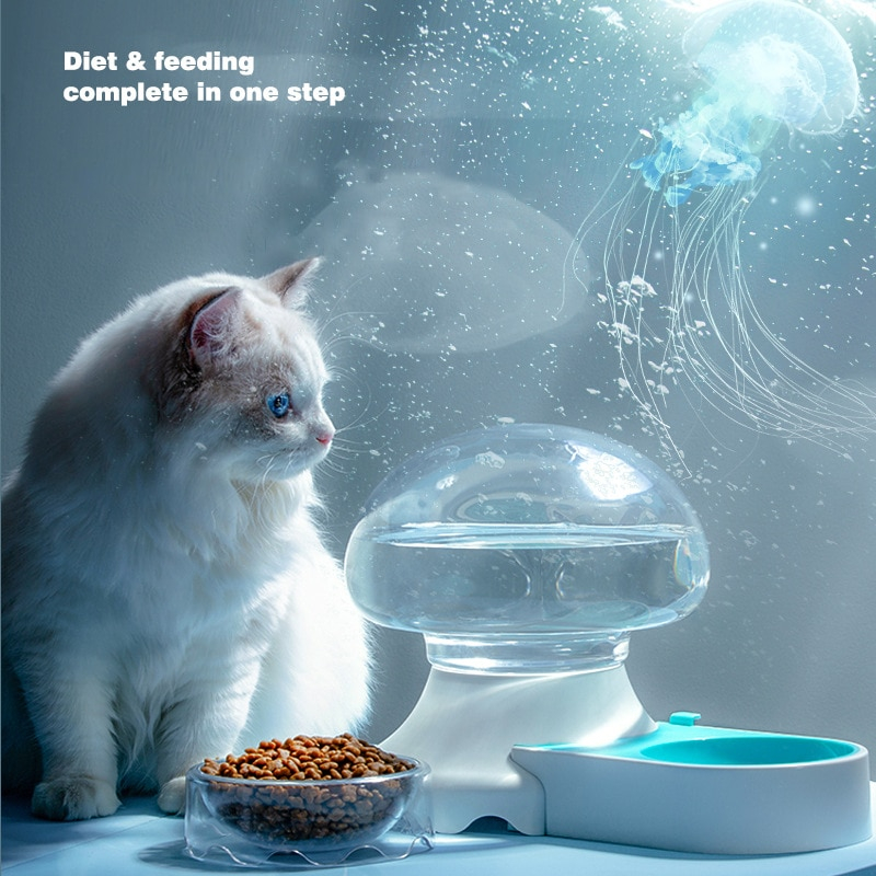 Foto 2 pulgar | Fuente Automática De Agua Para Gatos Con Doble Cuenco, 2,1 L, Sanlin Beans - Venta Internacional.