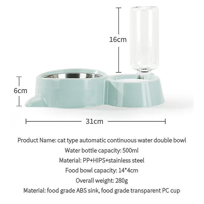 Foto 3 pulgar | Comedero Automático Para Mascotas Y Dispensador De Agua Con Cuenco Huoguo - Venta Internacional.