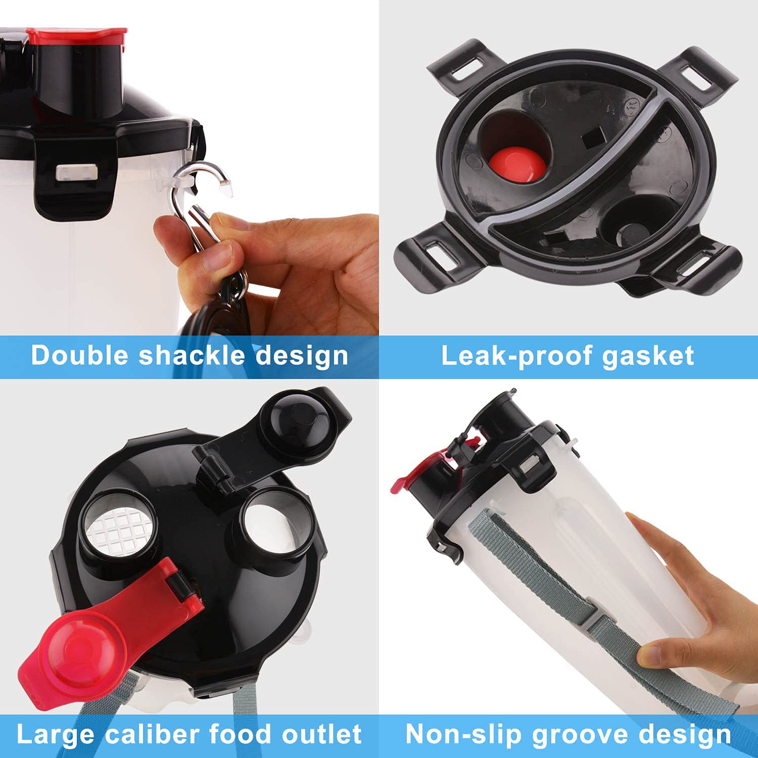 Foto 6 pulgar | Botellas De Agua Plegables Para Viajes Para Perros Huoguo 2 En 1 - Venta Internacional.