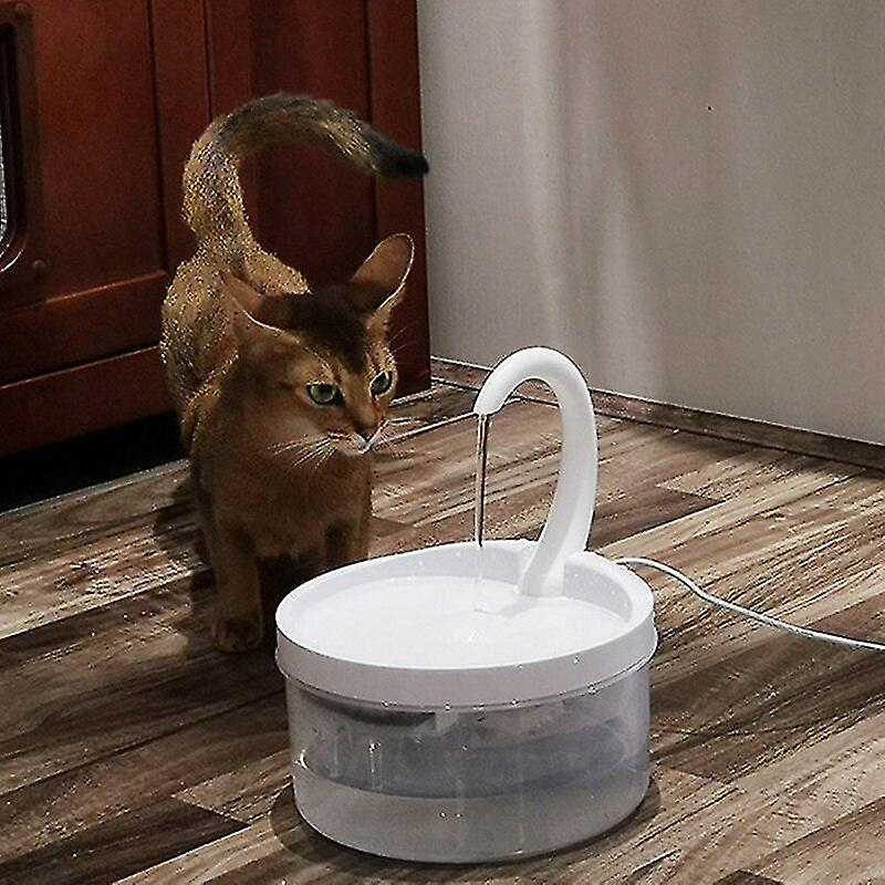 Foto 4 pulgar | Fuente De Agua Para Mascotas Huoguo, Con Forma De Cuello De Cisne, Carga Usb De 2 Litros - Venta Internacional.