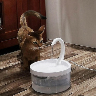 Foto 3 | Fuente De Agua Para Mascotas Huoguo, Con Forma De Cuello De Cisne, Carga Usb De 2 Litros - Venta Internacional.