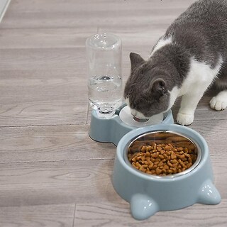 Foto 2 | Dispensadores De Comida, Cuencos Para Mascotas, Juego De Agua Automático Antivuelco - Venta Internacional.