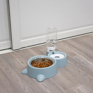Foto 5 | Dispensadores De Comida, Cuencos Para Mascotas, Juego De Agua Automático Antivuelco - Venta Internacional.