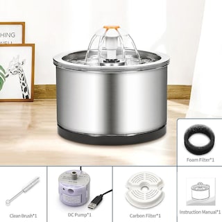 Foto 2 | Fuente De Agua Para Mascotas Huoguo Eu Usb Automática Para Gatos Y Perros, 2,5 L - Venta Internacional.