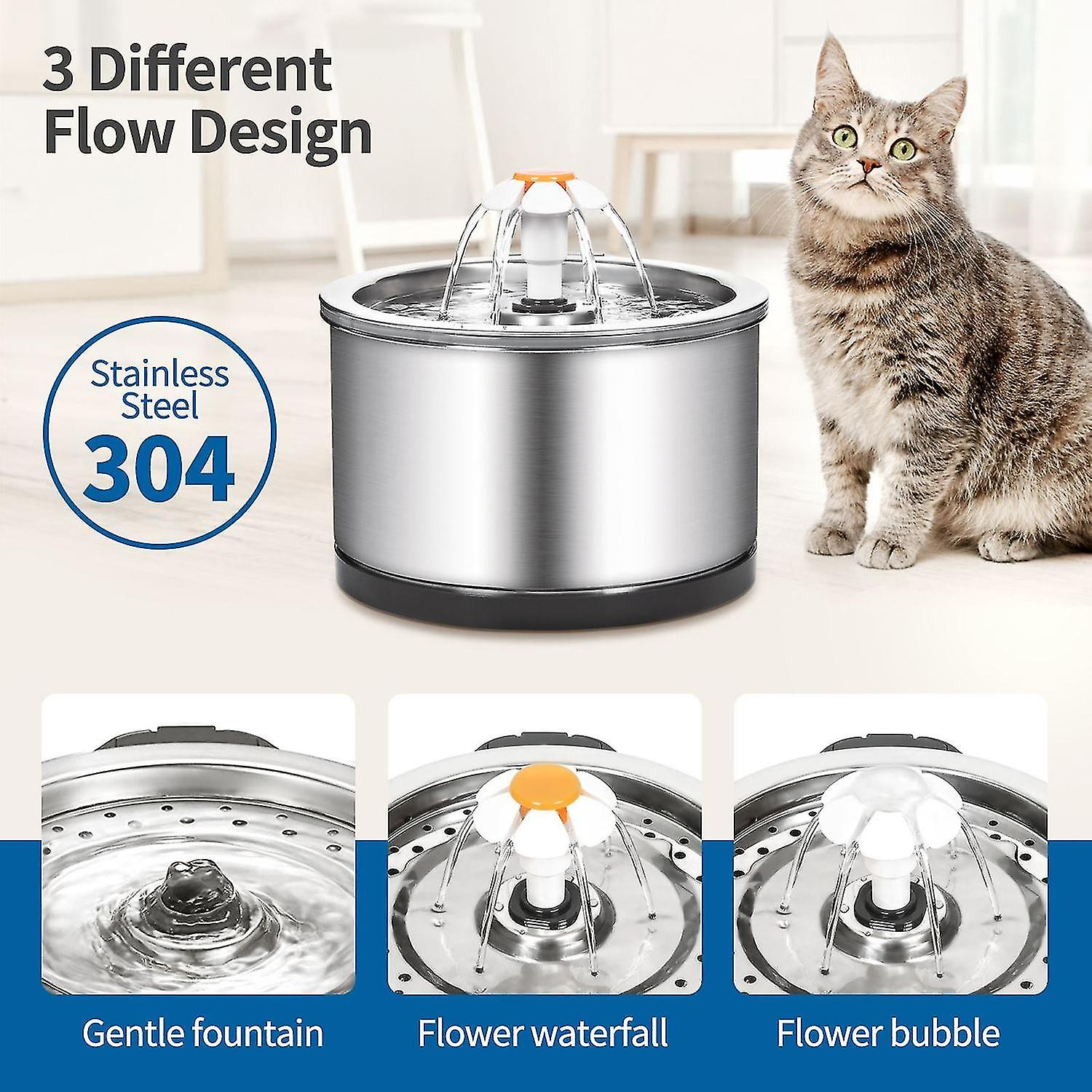 Foto 4 pulgar | Fuente De Agua Para Mascotas Huoguo Eu Usb Automática Para Gatos Y Perros, 2,5 L - Venta Internacional.