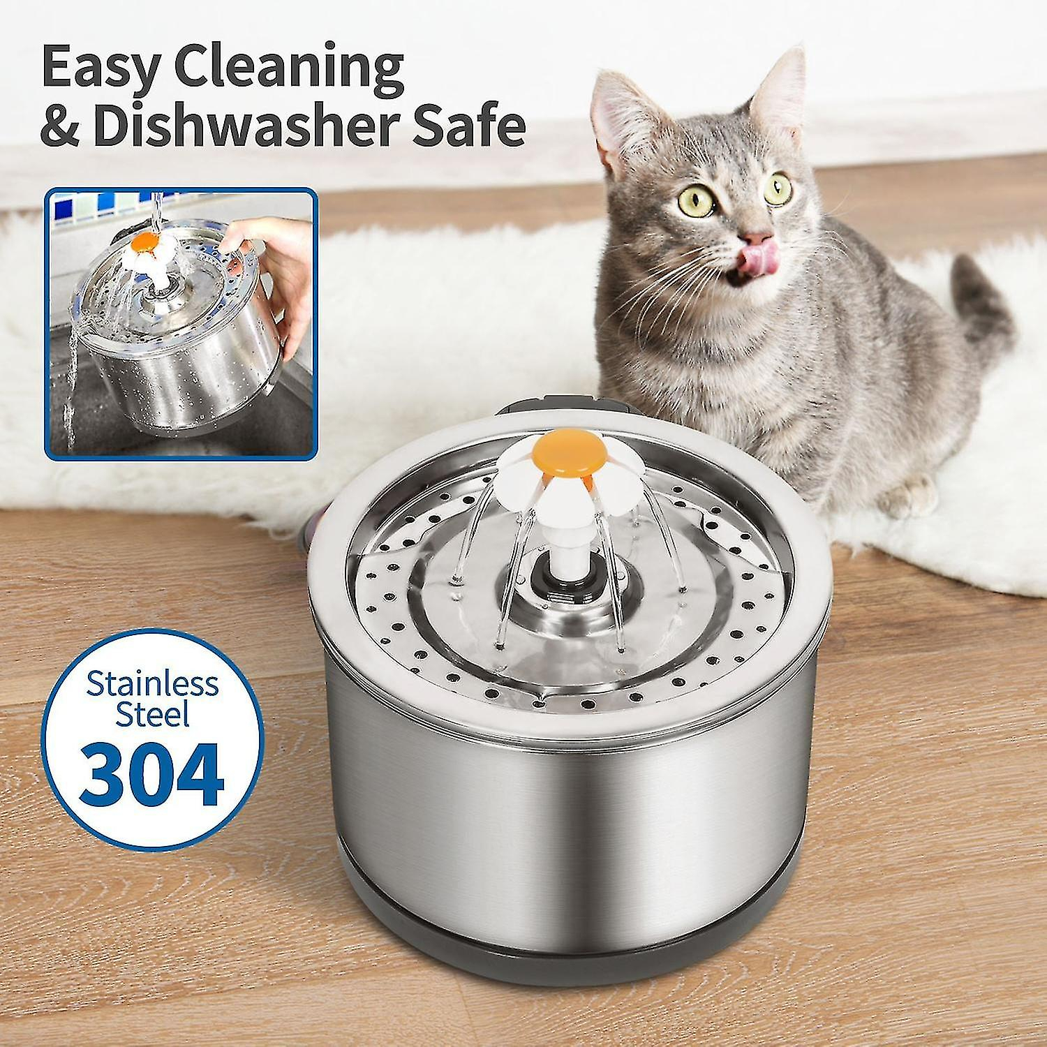 Foto 5 pulgar | Fuente De Agua Para Mascotas Huoguo Eu Usb Automática Para Gatos Y Perros, 2,5 L - Venta Internacional.