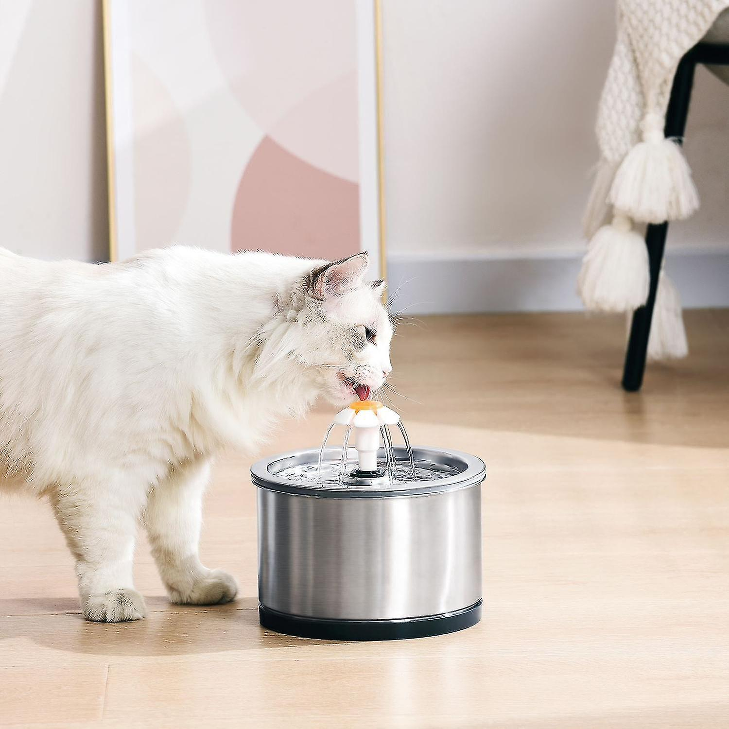 Foto 6 pulgar | Fuente De Agua Para Mascotas Huoguo Eu Usb Automática Para Gatos Y Perros, 2,5 L - Venta Internacional.