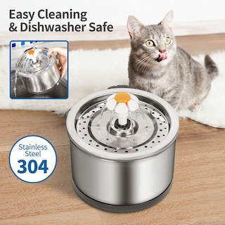 Foto 3 | Fuente Automática De Agua Para Mascotas Sanlin Beans 2.5l Con Filtro - Venta Internacional.