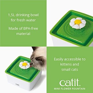 Foto 2 | Bebedero Catit 2.0 Mini Flower, Fuente De Agua Para Gatos Co - Venta Internacional.