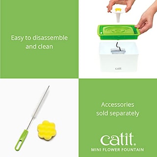Foto 5 | Bebedero Catit 2.0 Mini Flower, Fuente De Agua Para Gatos Co - Venta Internacional.