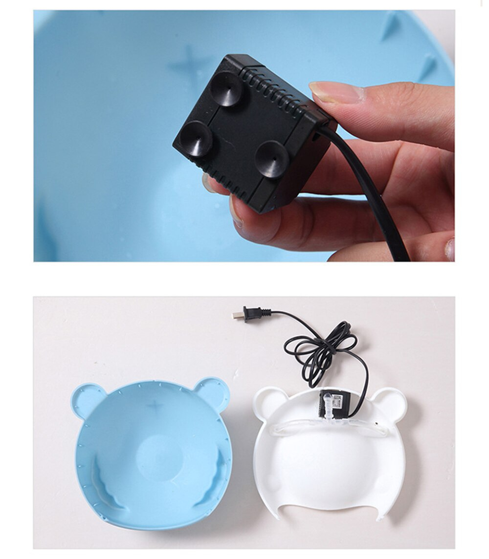 Foto 4 pulgar | Fuente De Agua Luminosa Automática Para Mascotas 1.5l - Azul - Venta Internacional.