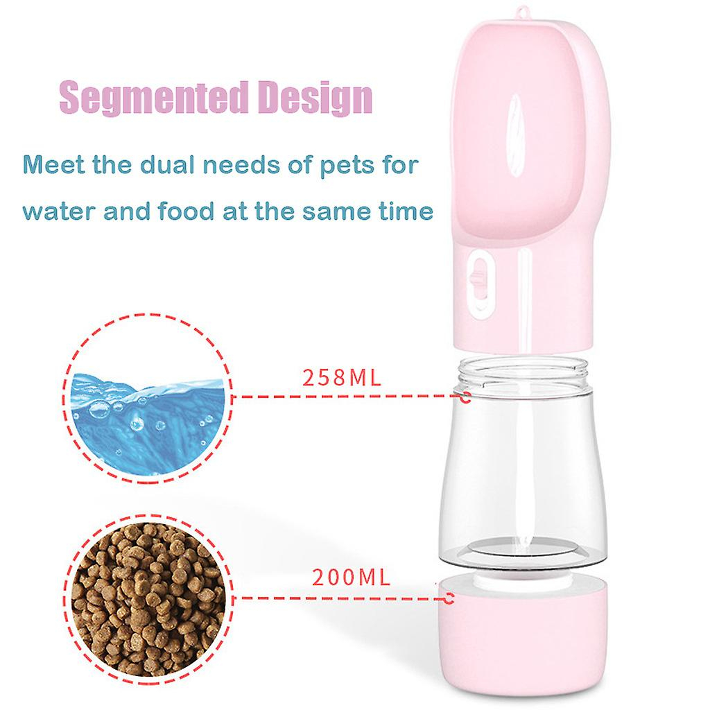 Foto 4 pulgar | Dispensador De Agua Portátil Para Viajes Con Botella De Agua Para Perros Con Comida - Venta Internacional.