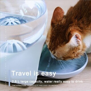 Foto 2 | Bebedero Automático Para Mascotas Con Dispensador De Agua De 2,8 Litros - Venta Internacional.