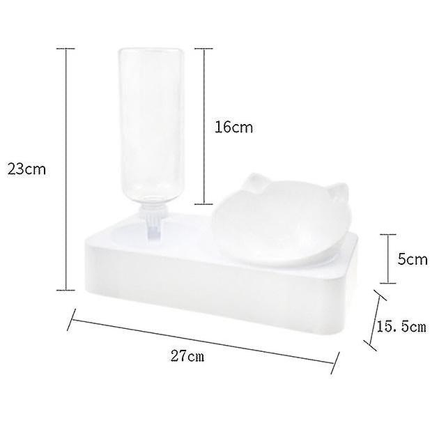 Foto 3 pulgar | Cuencos Dobles Huoguo Para Gatos Y Perros Con Dispensador Automático De Agua - Venta Internacional.