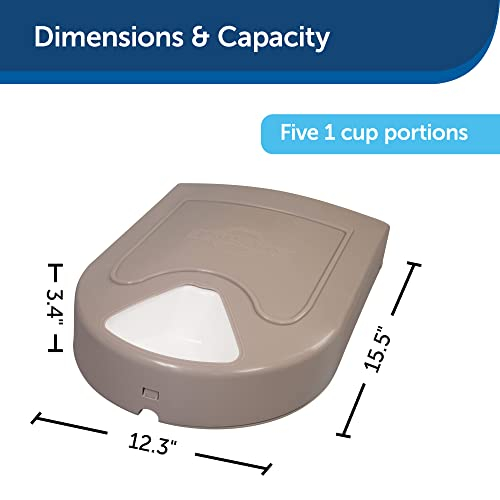 Foto 7 pulgar | Dispensador Automático De Comida Para Perros Petsafe 5 Meal Storage 1.2 L - Venta Internacional.