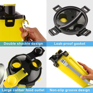 Foto 3 | Botellas De Agua De Viaje Para Perros, Cuencos Plegables 2 En 1 | Huoguo - Venta Internacional.
